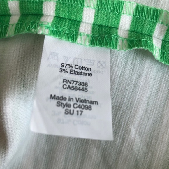 J.Crew Green Striped Sleeveless Dress with Pockets - Picture 2 of 10